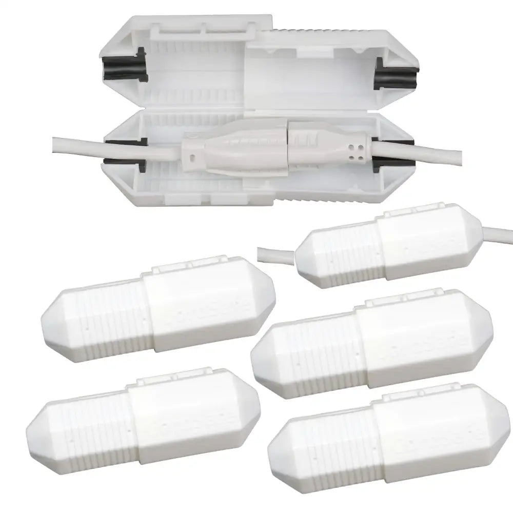 CordSafe Outdoor Extension Cord Cover – Weather-Resistant Plug Protector Made In USA - White 4PK - Electrical Cord