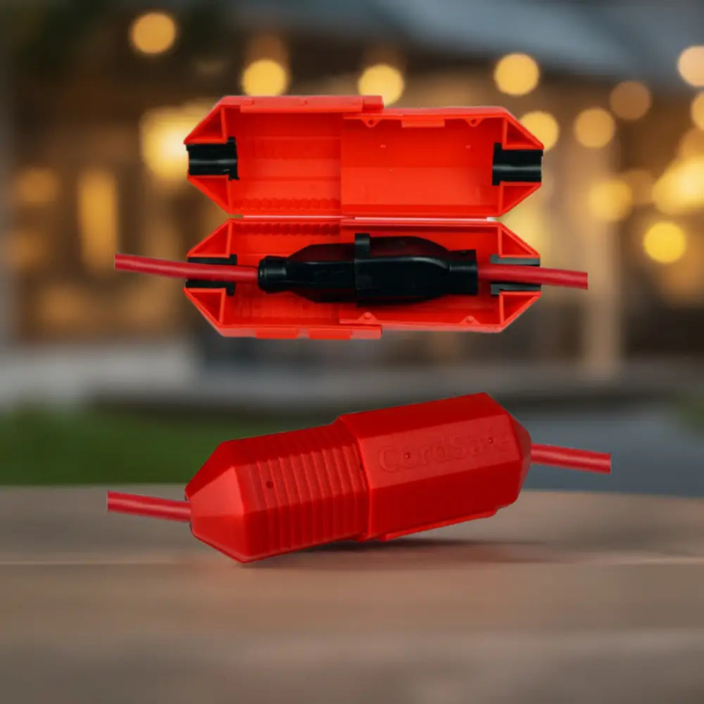 CordSafe Outdoor Extension Cord Cover Weather-Resistant Plug Protector Made In USA - Electrical Cord Connection Cover