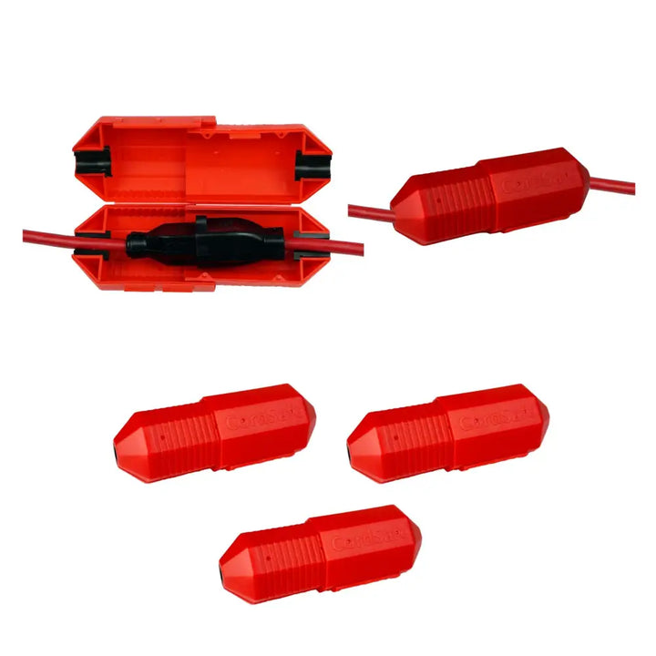 CordSafe Outdoor Extension Cord CoverWeather-Resistant Plug Protector Made In USA - 3PK - Electrical Cord Connection