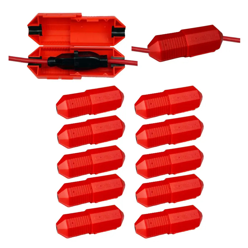 CordSafe Outdoor Extension Cord CoverWeather-Resistant Plug Protector Made In USA - 10PK - Electrical Cord