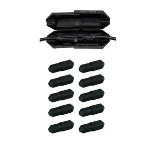 CordSafe Outdoor Extension Cord Cover – Weather-Resistant Plug Protector Made In USA - Black 10PK - Electrical Cord