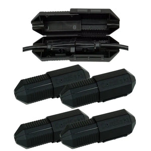 CordSafe Outdoor Extension Cord Cover – Weather-Resistant Plug Protector Made In USA - Black 4PK - Electrical Cord