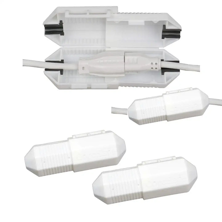 CordSafe Outdoor Extension Cord Cover Weather-Resistant Plug Protector Made In USA - White