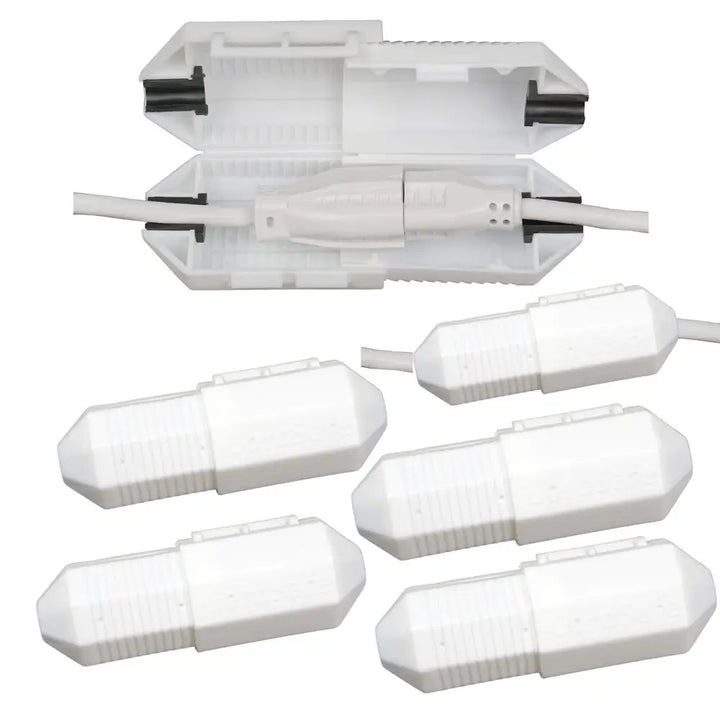 CordSafe Outdoor Extension Cord Cover Weather-Resistant Plug Protector Made In USA - White