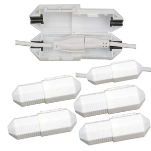 CordSafe Outdoor Extension Cord Cover – Weather-Resistant Plug Protector Made In USA - White 4PK - Electrical Cord