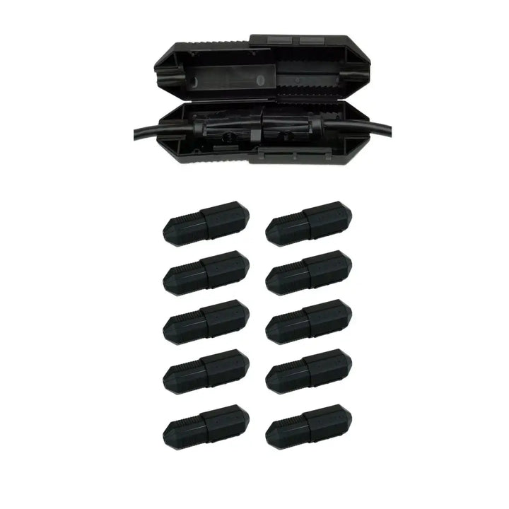 CordSafe Outdoor Extension Cord Cover ‚ Weather-Resistant Plug Protector Made In USA - Black