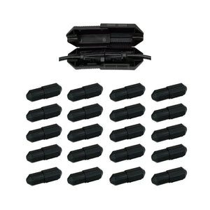 CordSafe Outdoor Extension Cord Cover – Weather-Resistant Plug Protector Made In USA - Black 20 PK - Electrical Cord