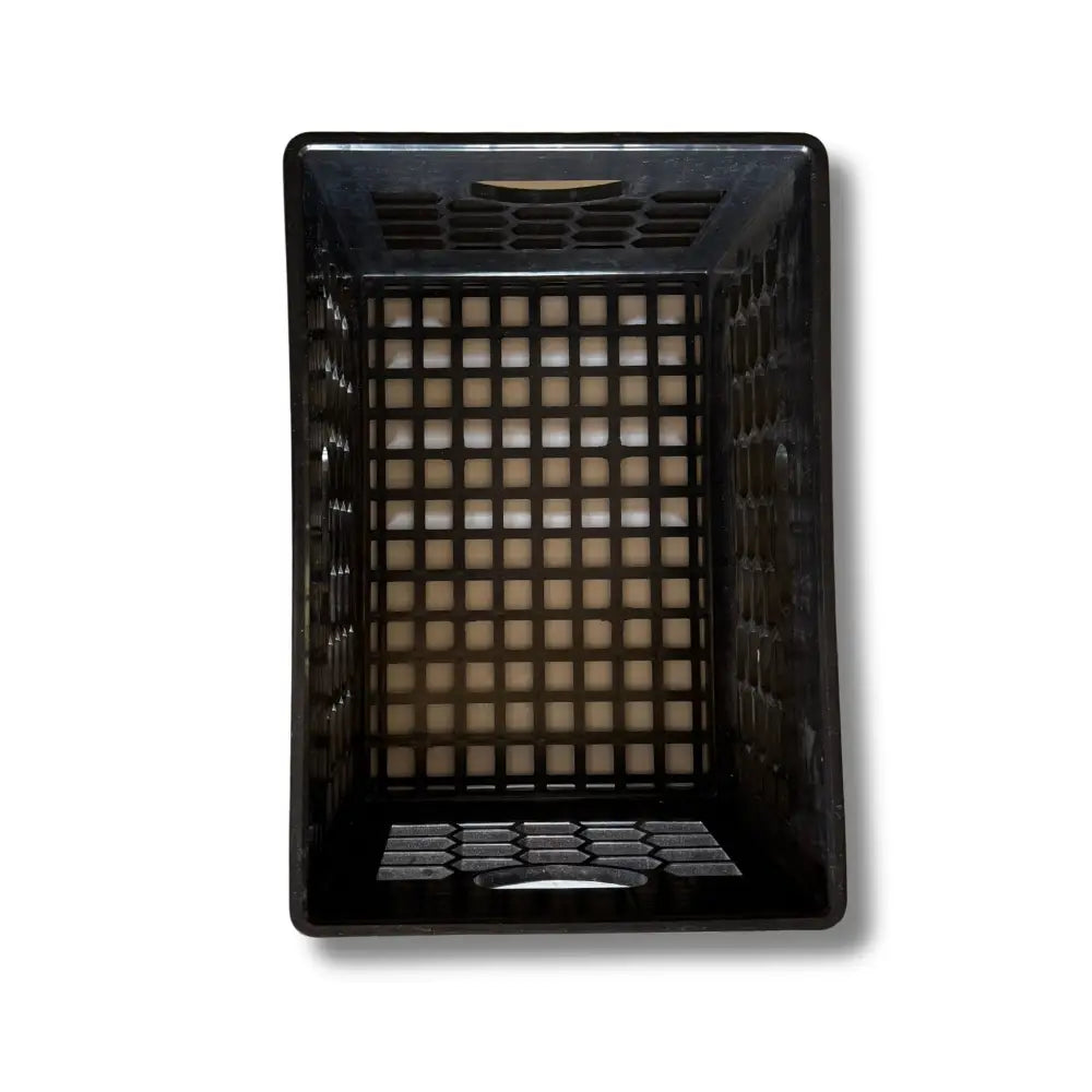 CrateMate 24QT Heavy-Duty Milk Crate Storage - Stackable Black Crate | Made in USA - CrateMate Storage Crate