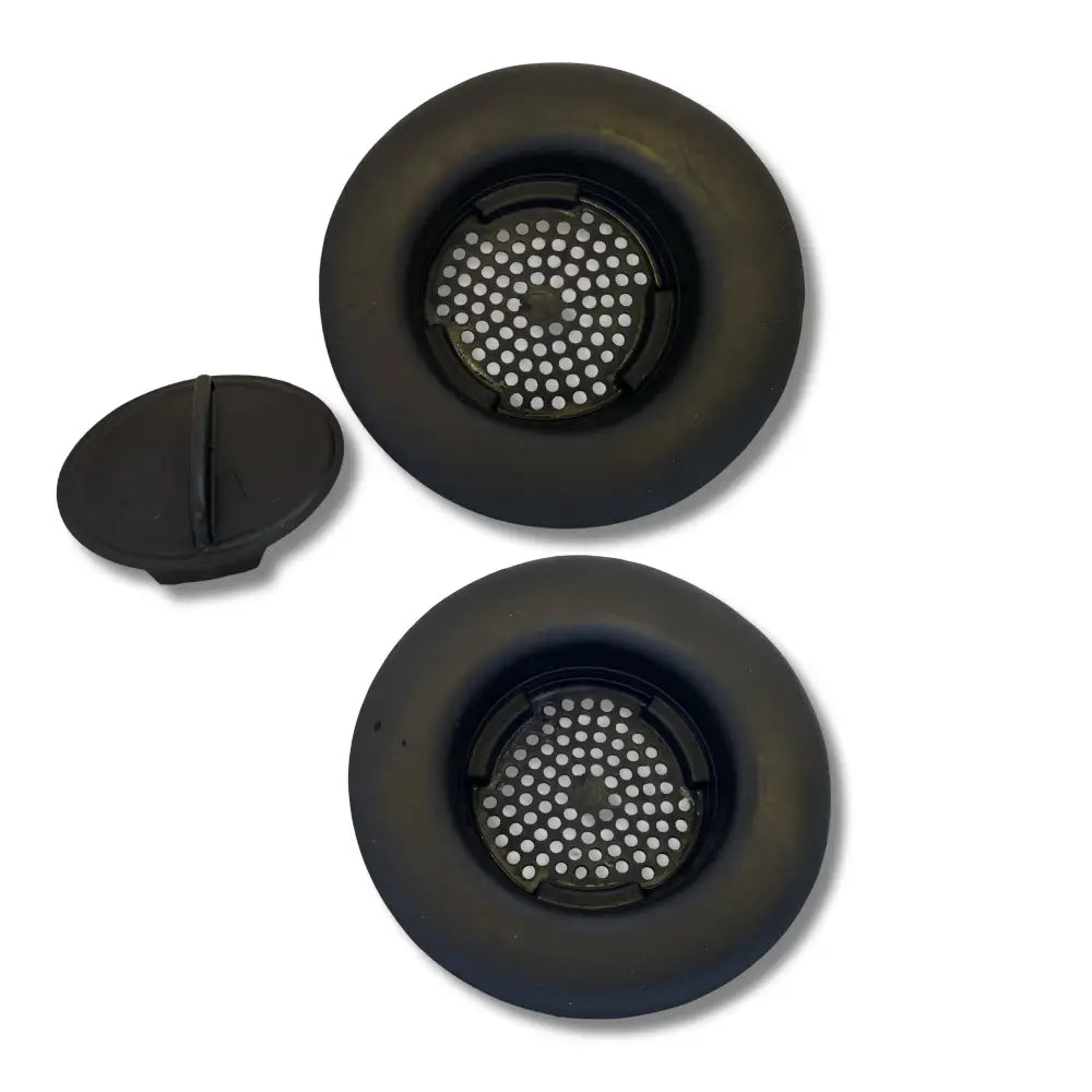 Flex Strainer 2-in-1 Kitchen Sink Drain Strainer & Stopper + BONUS STRAINER – Fits 3.5” Drains and Disposals Made