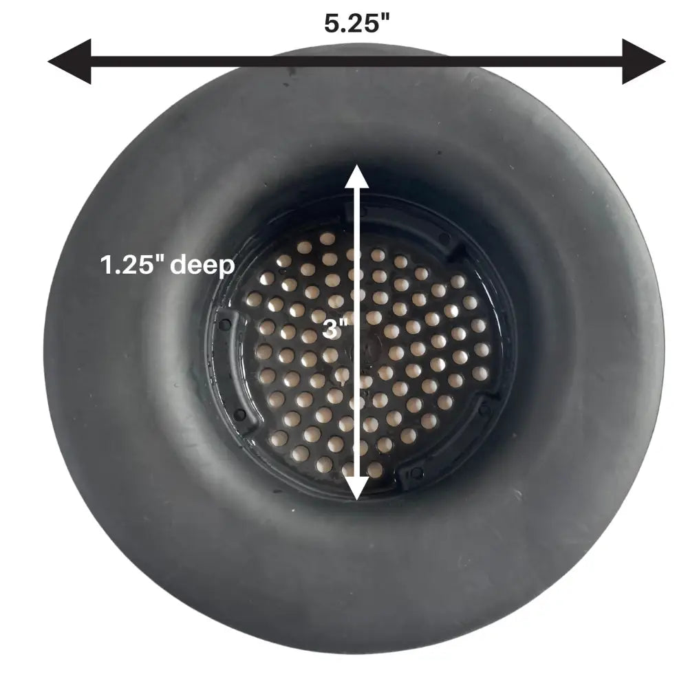 Flex Strainer Kitchen Sink Strainer Replacement Basket Fits Most 3.5in Drains & Disposals - Made in USA only 1 pk