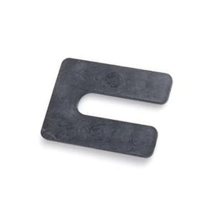 Glazelock Square Shim 4’’ Horseshoe Plastic Flat Shims 4’’L x 3’’W with 7/8’’ Slot - 1/4’’ / 400 - Shims