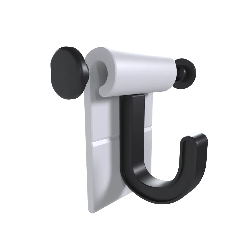 Hang It Simple 2in Wall Mounted Universal Storage Closet Hanger – Adjustable Durable Versatile 2-Pack - Hanging Storage