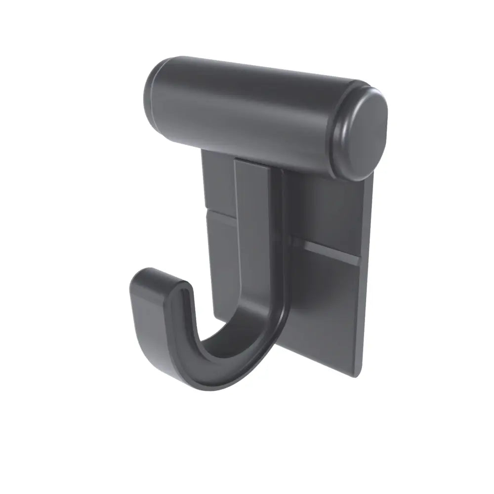 Hang It Simple 2in Wall Mounted Universal Storage Closet Hanger – Adjustable Durable Versatile 2-Pack - Black - Hanging