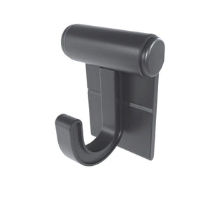Hang It Simple 2in Wall Mounted Universal Storage Closet Hanger – Adjustable Durable Versatile 2-Pack - Black - Hanging