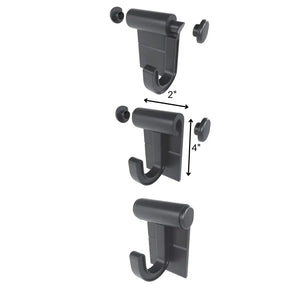 Hang It Simple 2in Wall Mounted Universal Storage Closet Hanger – Adjustable Durable Versatile 2-Pack - Hanging Storage