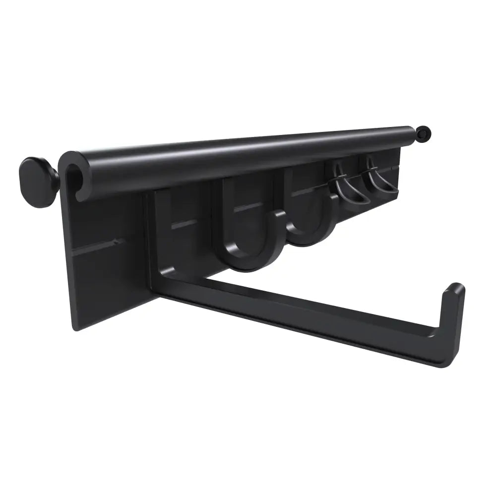 Hang It Simple Wall-Mounted Storage Hanger Kit Adjustable 18-Inch Organizer for Brooms Mops Tools Made in USA - Hanging