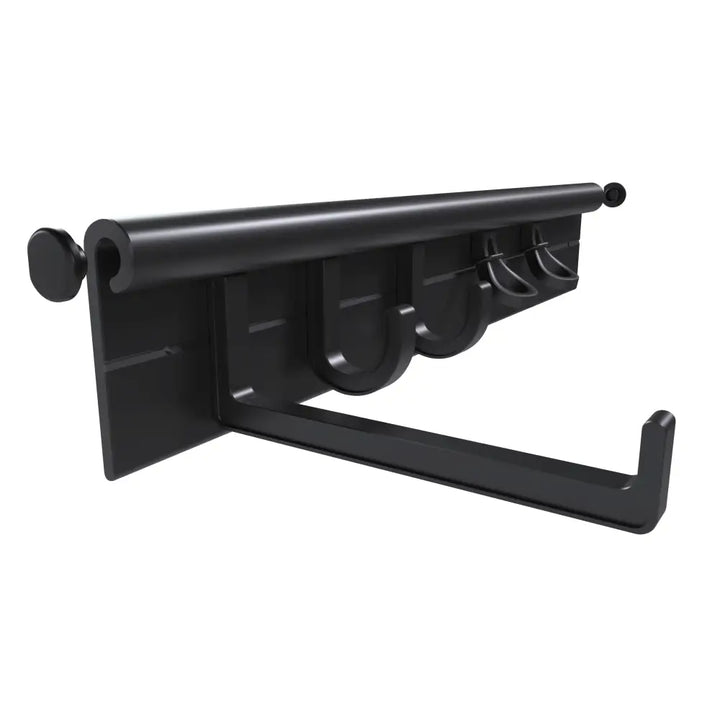 Hang It Simple Wall-Mounted Storage Hanger Kit Adjustable 18-Inch Organizer for Brooms Mops Tools Made in USA - Hanging
