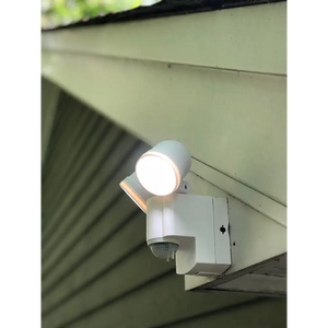 IQ America Battery-Powered LED Motion Security Sensor Flood Light 280 Lumens Bronze - Battery Operated Motion Security