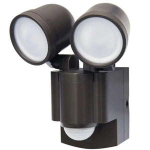 IQ America Battery-Powered LED Motion Security Sensor Flood Light 280 Lumens Bronze - Battery Operated Motion Security