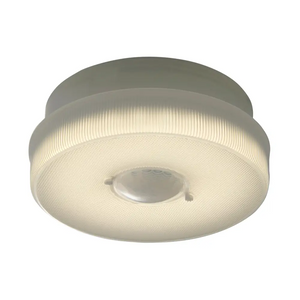 IQ America Battery-Powered LED Motion Sensor Flush Mount Ceiling Light 7 inch 1150 Lumens WH - Battery Operated Motion