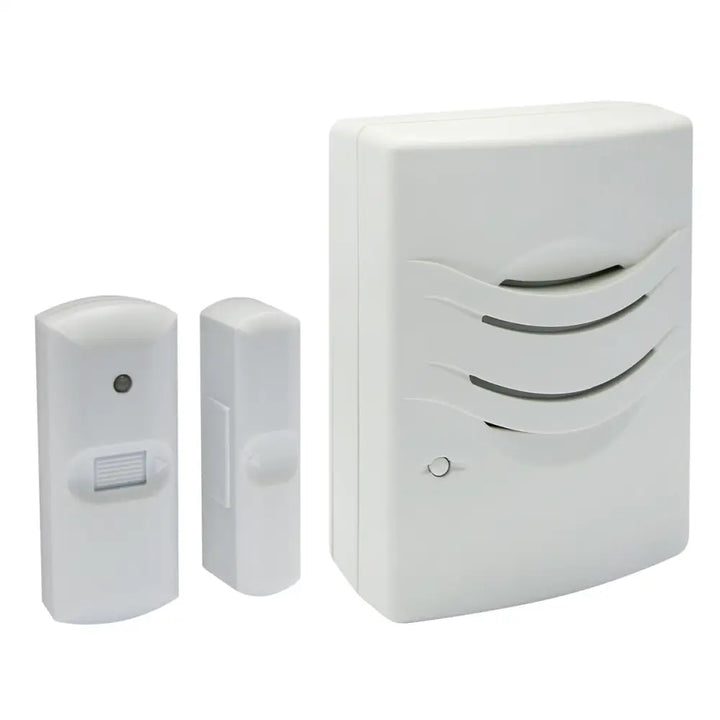 IQ America Commercial or Residential Wireless Plug-In Receiver Chime With Entrance Alert 1000 ft Range for Doors