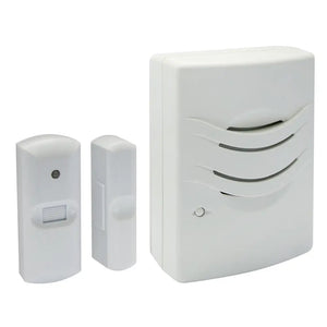 IQ America Commercial or Residential Wireless Plug-In Receiver Chime With Entrance Alert 1000 ft Range for Doors