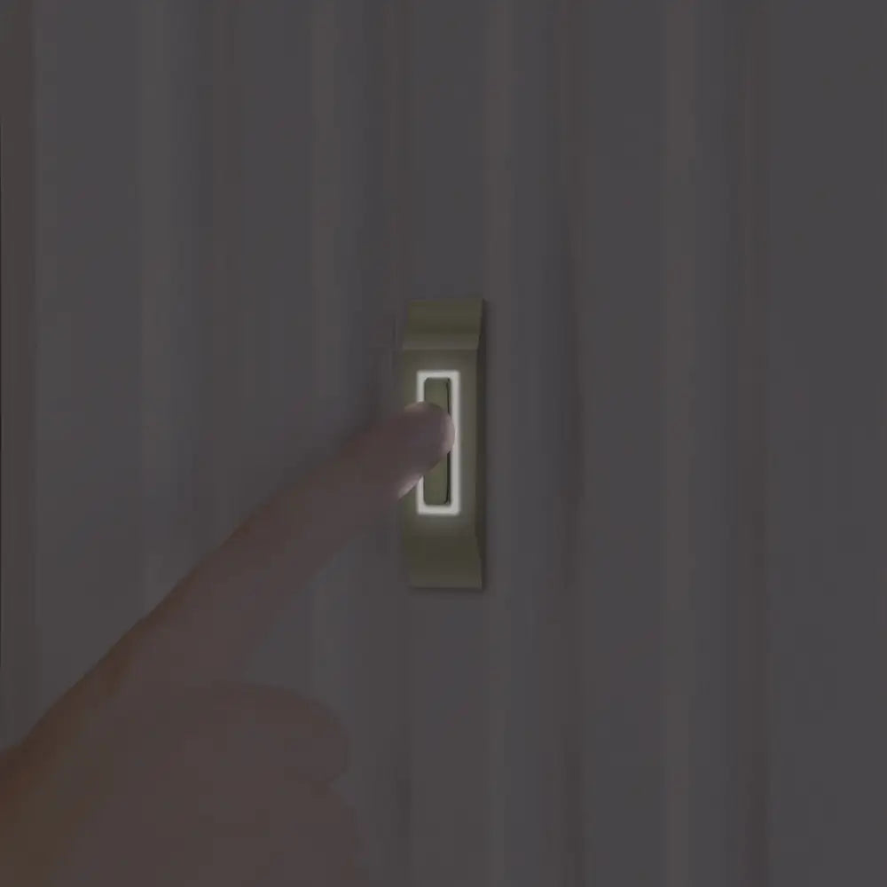 IQ America DP1232A Contemporary Polished Brass Lighted Pushbutton Doorbell - Door bell