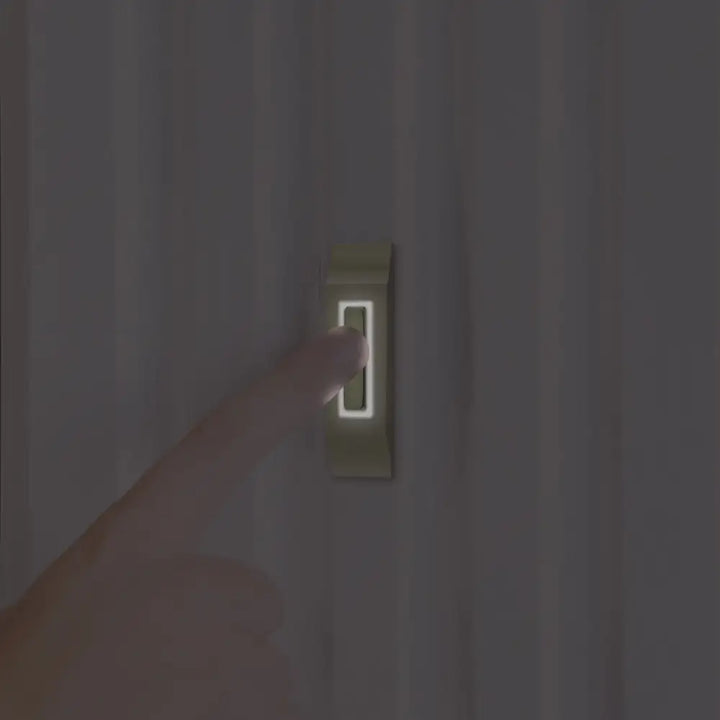 IQ America DP1232A Contemporary Polished Brass Lighted Pushbutton Doorbell - Door bell