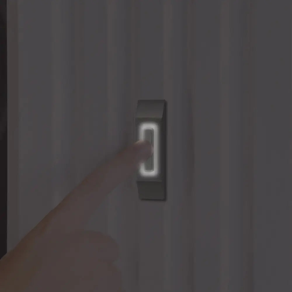 IQ America DP1234A Contemporary Wired Doorbell Satin Nickel Lighted Pushbutton Doorbell - door bells