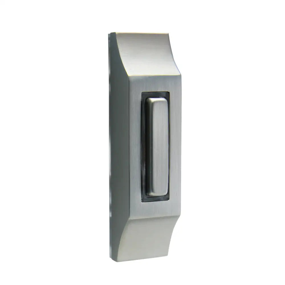 IQ America DP1234A Contemporary Wired Doorbell Satin Nickel Lighted Pushbutton Doorbell - door bells