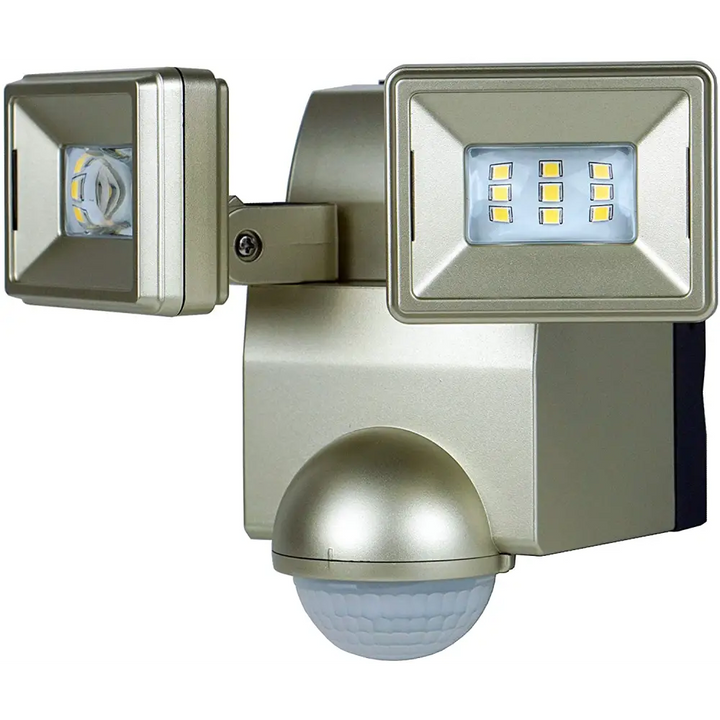 IQ America LED Motion Security Flood Light Battery Powered Universal Mount 700 Lumen Closet Shed Storage Attic Workshop