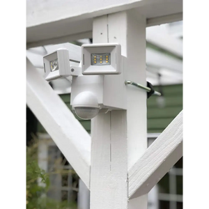 IQ America LED Motion Security Flood Light Battery-Powered Universal Mount 700 Lumen Closet Shed Storage Attic Workshop