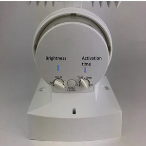 IQ America LM1801WH Motion Security Flood Light 1600 Lumen LED Wall Eave or Soffit Universal Mt Shed Storage Attic