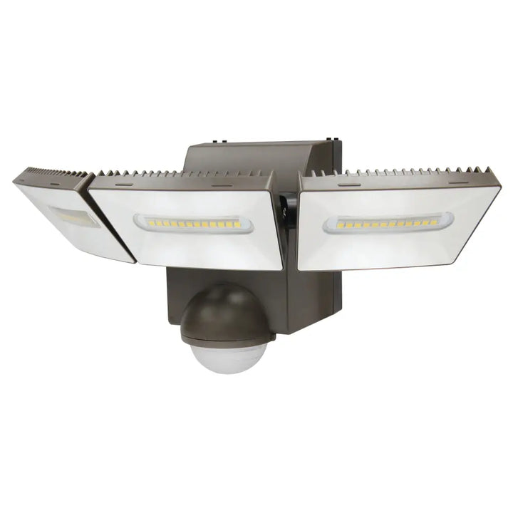 IQ America Motion Security Flood Light Battery-Powered 1200 Lumen LED Wall or Eave Soffit Mt Closet Shed Storage Attic