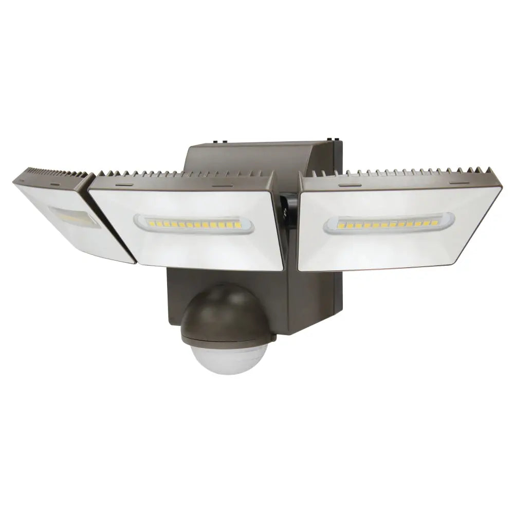 IQ America Motion Security Flood Light Battery-Powered 1200 Lumen LED Wall or Eave Soffit Mt Closet Shed Storage Attic