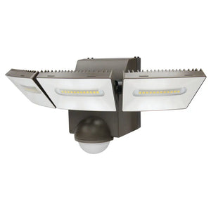 IQ America Motion Security Flood Light Battery-Powered 1200 Lumen LED Wall or Eave Soffit Mt Closet Shed Storage Attic