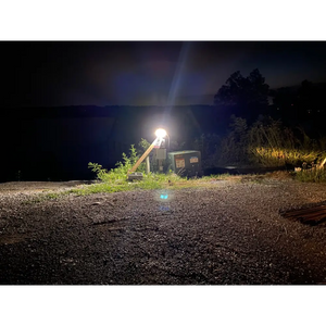 IQ America Motion Security Flood Light Battery-Powered 1200 Lumen LED Wall or Eave Soffit Mt Closet Shed Storage Attic