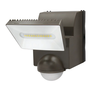 IQ America Motion Security Flood Light Battery-Powered 500 Lumen LED Eave Soffit or Wall Mt Closet Shed Storage Attic