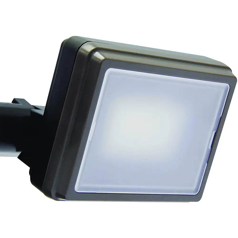 IQ America Motion Security Flood Light Battery-Powered 700 Lumen LED Eave Soffit or Wall Mt Shed Storage Attic Garage