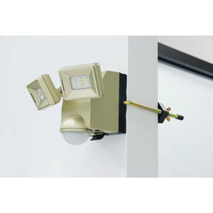 IQ America Motion Security Flood Light Battery-Powered 700 Lumen LED Eave Soffit or Wall Mt Shed Storage Attic Garage