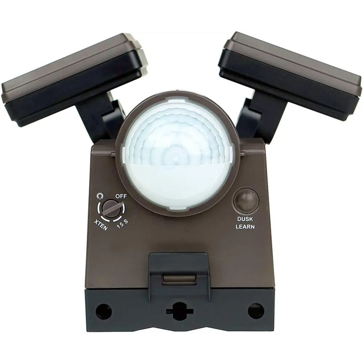 IQ America Motion Security Flood Light Battery-Powered 700 Lumen LED Eave Soffit or Wall Mt Shed Storage Attic Garage