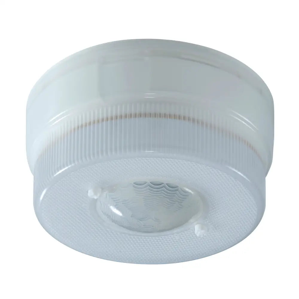 White iq america battery operated motion sensor ceiling led light with translucent diffuser and 450 lumen output