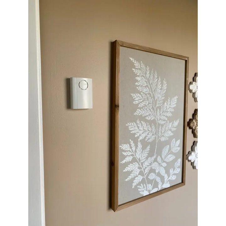 IQ America Portable Wireless Battery-Powered Contemporary Door Chime with Pushbutton 2 Melody Notes 100 foot Range