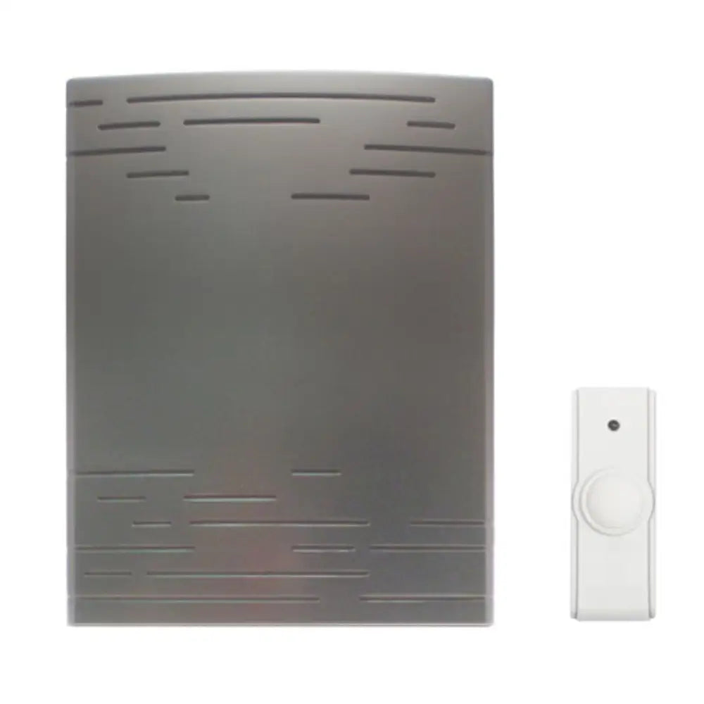 IQ America Wireless Battery-Powered Door Bell with 1 Pushbutton,3 Melody with Westminster Chime with Volume Control 200
