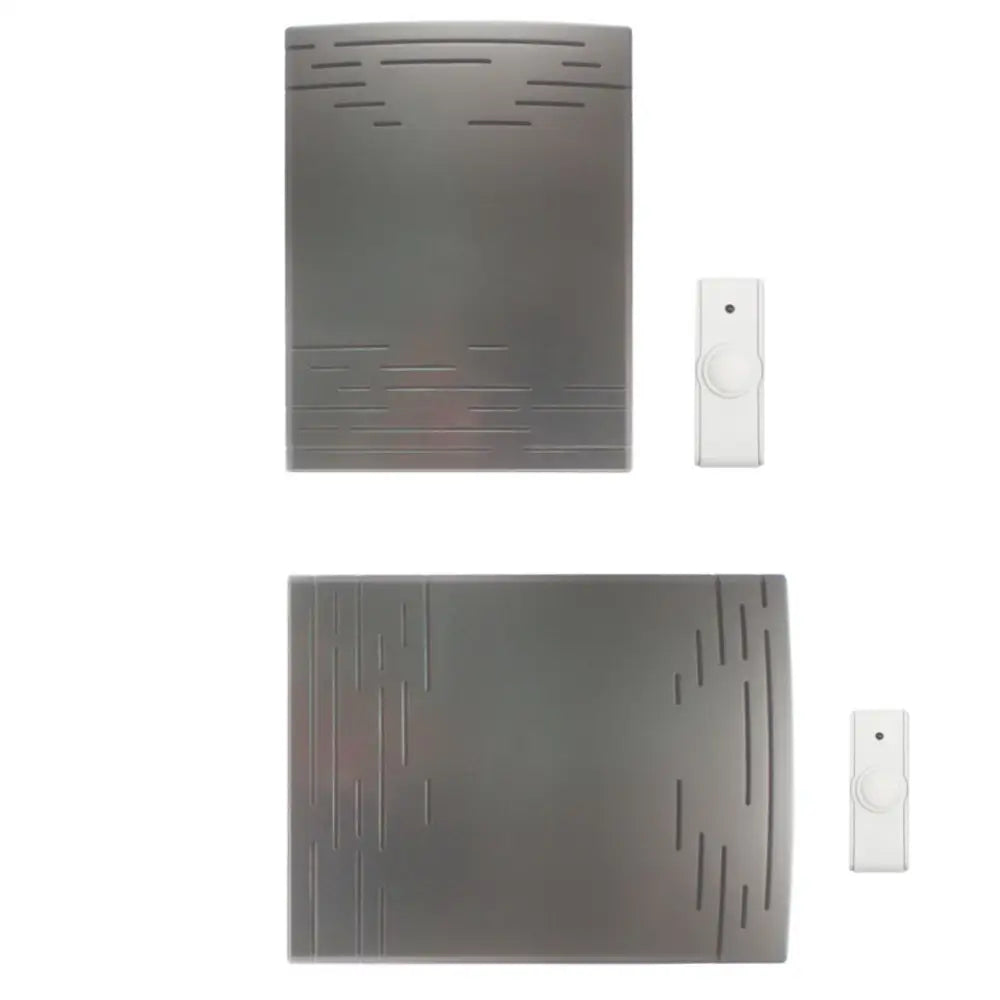 IQ America Wireless Battery-Powered Door Bell with 1 Pushbutton,3 Melody with Westminster Chime with Volume Control 200