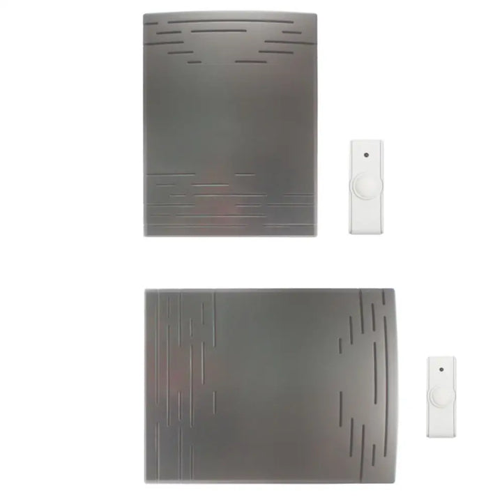 IQ America Wireless Battery-Powered Door Bell with 1 Pushbutton,3 Melody with Westminster Chime with Volume Control 200