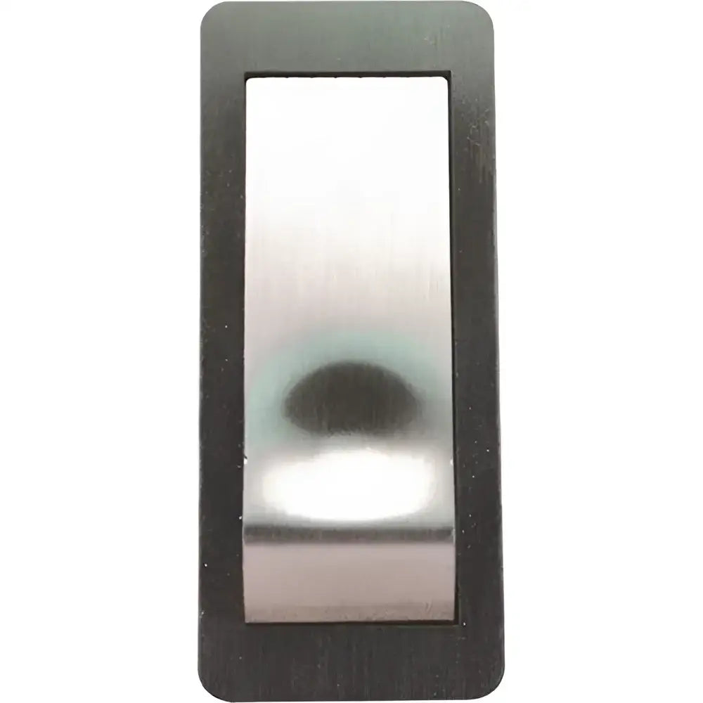 IQ America Wireless Battery-Powered Doorbell Pushbutton Replacement Non-Lighted Satin Nickel Works With Most 16VA