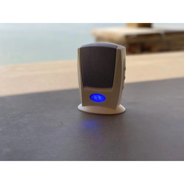 IQ America Wireless Battery-Powered Portable Visual Strobe and Audible Doorbell Chime Alert 4 Note 300 Ft Range