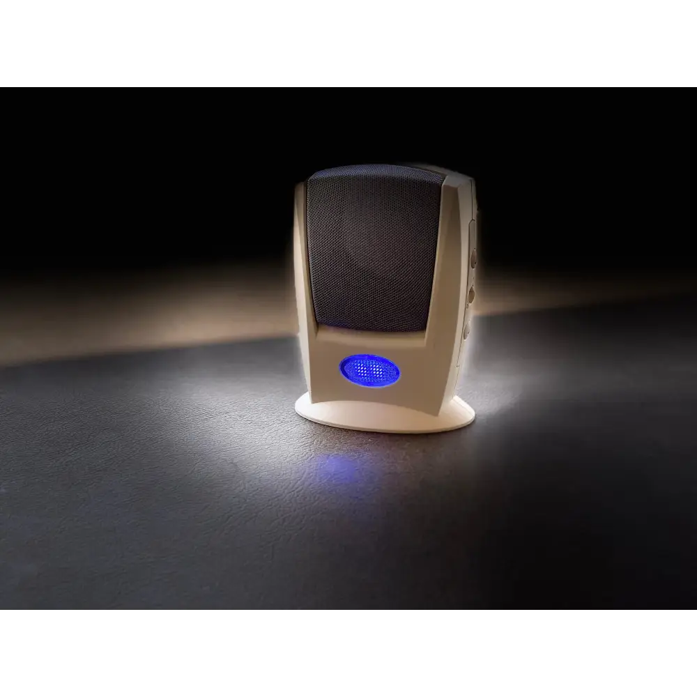 IQ America Wireless Battery-Powered Portable Visual Strobe and Audible Doorbell Chime Alert 4 Note 300 Ft Range