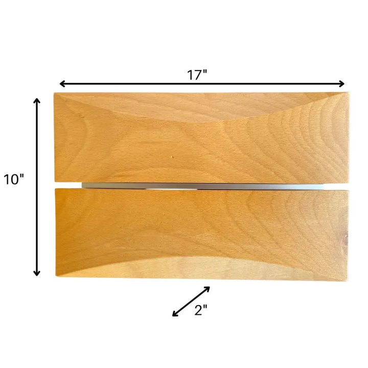 IQ America Wireless Battery-Powred Maple Wood Door Bell Chime 1 Pushbutton 3 Melody Notes Westminster Chime Volume